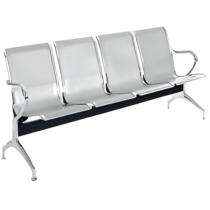 Ananya 4 Seater Waiting Bench Stainless Steel 1750 x 450 x 890 mm_0
