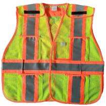 Evion Polyester Safety Jackets Medium ES22100 Reflective Green_0