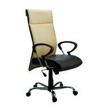Shri Kesav Revolving Black and Beige 1300 x 450 x 490 mm Metal Office Chairs_0