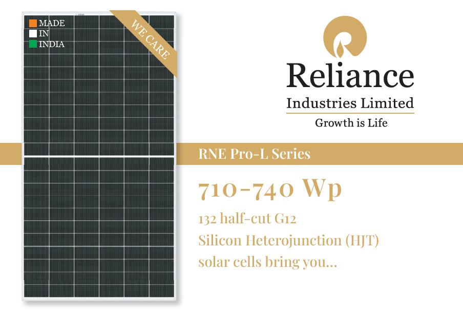 RELIANCE 710 W Bifacial Heterojunction Solar Panel_1