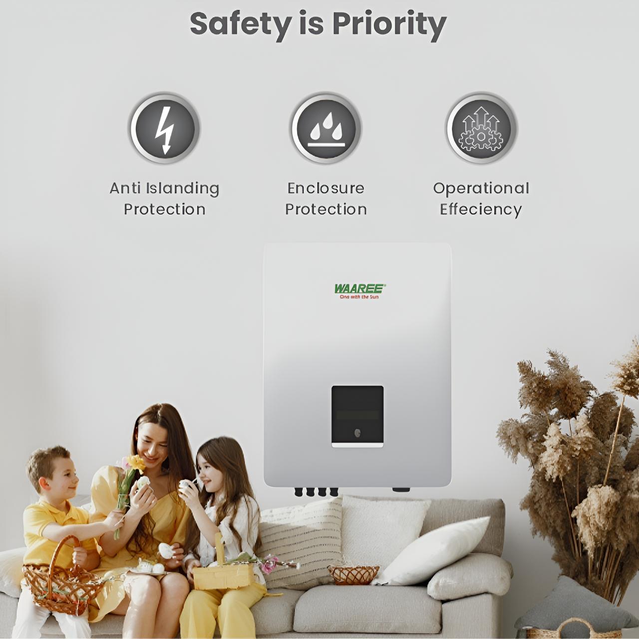 WAAREE W3-10-K 10 kW Three Phase String On Grid Solar Inverter_2