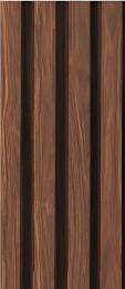 Reynoarch Louver-09 Walnut Brown Aluminium Wall Cladding 30 mm_0