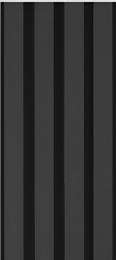 Reynoarch Louver-18 Matte Black Aluminium Wall Cladding 30 mm_0