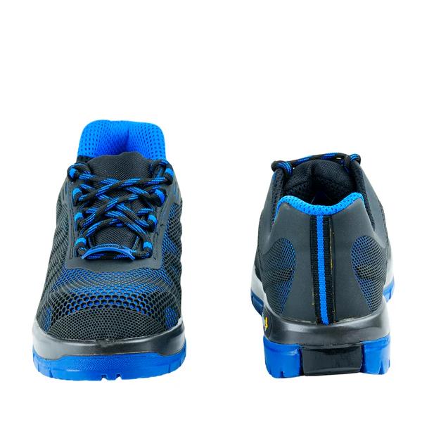 Mallcom Freddie G22 Polyester Knitted Composite Toe Safety Shoes Black and Blue_3