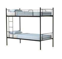 Mild Steel Bunk Double Bed 30 x 72 x 66 inch Black_0