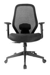 Shri Kesav Revolving Black 1300 x 450 x 490 mm Mild Steel Office Chairs_0