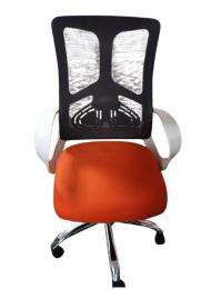 Shri Kesav Revolving Black and Red 1300 x 450 x 490 mm Mild Steel Office Chairs_0