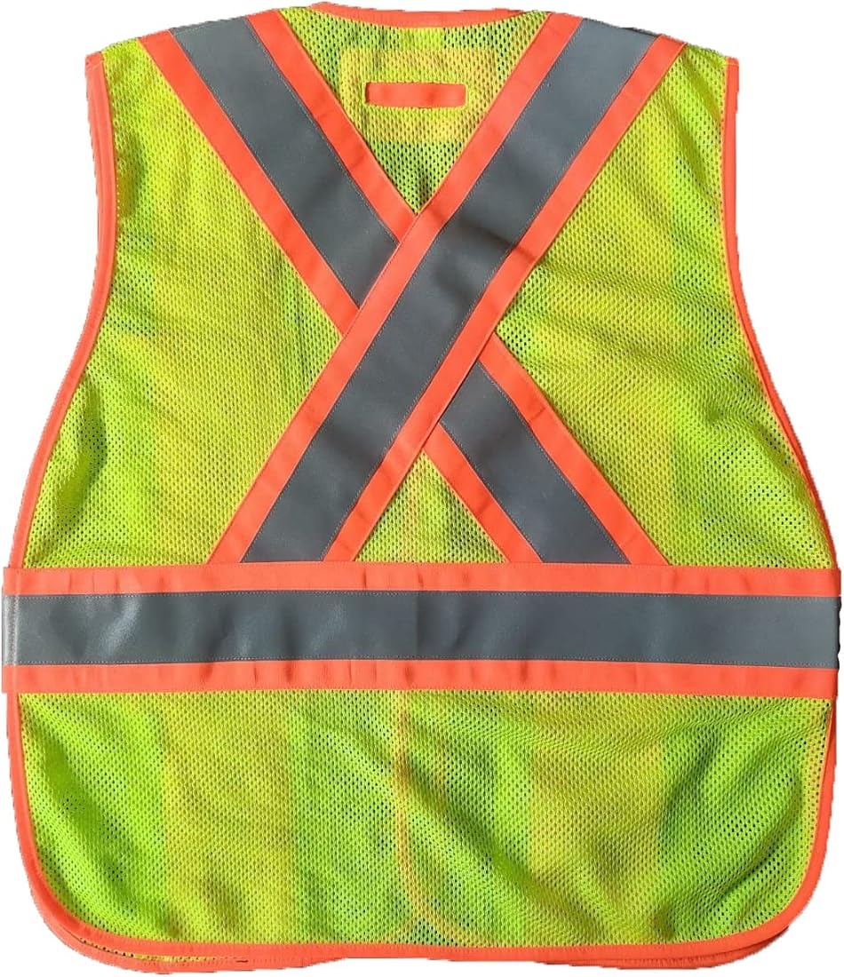 Evion Polyester Safety Jackets Medium ES22100 Reflective Green_1