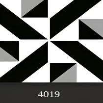 Milano 4019 600 x 600 mm White and Black Matt Porcelain Tile_0