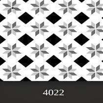 Milano 4022 600 x 600 mm White and Black Matt Porcelain Tile_0