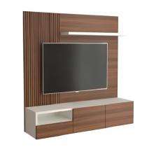 Wall Mounted Plywood TV Cabinet 32 inch Brown_0