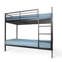 Mild Steel Bunk 2100 x 915 x 2400 mm Bed 2100 x 915 x 2400 mm Black_0
