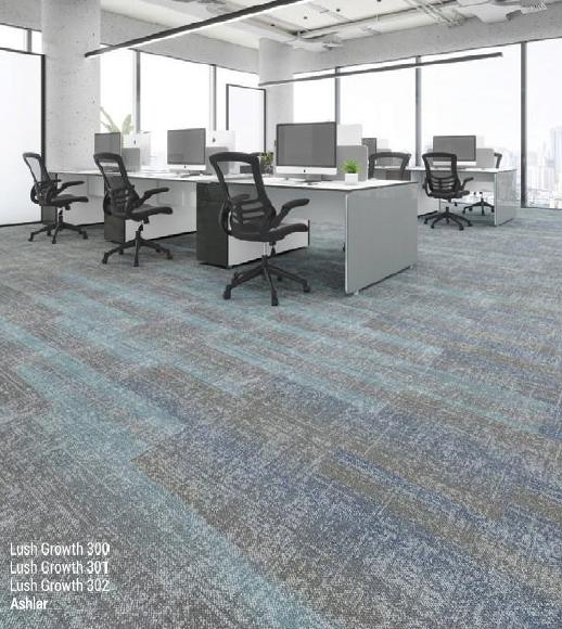 Plaunshe Lush Growth 301 PUREWEAVE Nylon Carpet Tile 100 x 25 mm_1