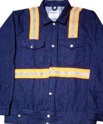 Safewear Denim Navy Blue High Visibility Uniform Shirt_0