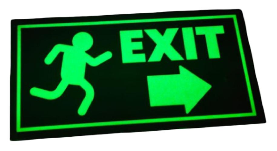 Direction Signages 150 x 300 mm Adhesive Plastic_1