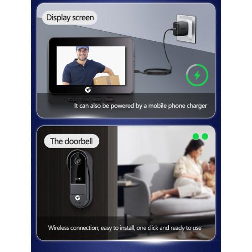 LECCY & GENESIS LNGDBV3 1 Tune Black Wireless Door Bell_1