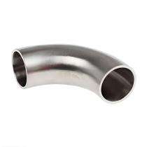 HSEC 90 deg 80 mm Silver Stainless Steel Pipe Elbow_0