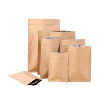 Plain Kraft Paper Sealed 1 kg Laminated Pouch_0