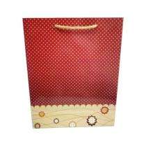 Printed Paper Bag 5 kg Red and Cream_0
