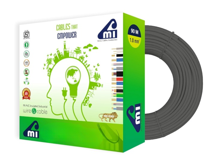 CMI 1 sqmm FR Electric Wire Black 90 m_0