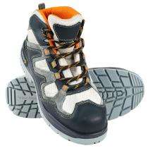 Mallcom Ocelot Nubuck Suede Leather Steel Toe Safety Shoes Black and Grey_0