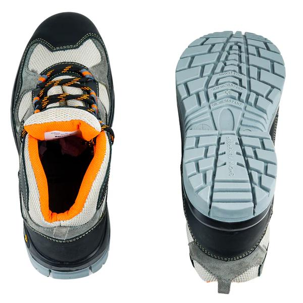 Mallcom Ocelot Nubuck Suede Leather Steel Toe Safety Shoes Black and Grey_3