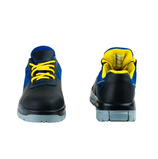 Mallcom Pedrofeles Buff Nubuck Leather Steel Toe Safety Shoes Black and Blue_2