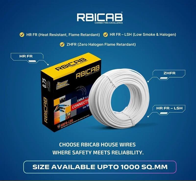 RBICAB 1 sqmm HR-FR-LSH Electric Wire Red 90 m_2