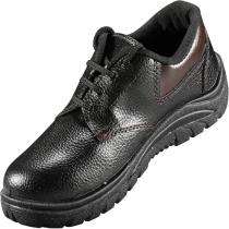 Shree ARC Real Leather Alloy Steel Toe Safety Shoes Black_0