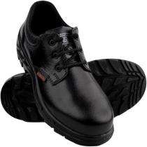 Karam Real Leather Alloy Steel Toe Safety Shoes Black_0