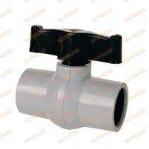 SUNRISE 20 mm Short Handle Polypropylene Ball Valves Plain_0