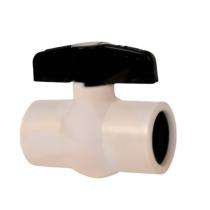 SUNRISE 50 mm Short Handle Polypropylene Ball Valves Plain_0