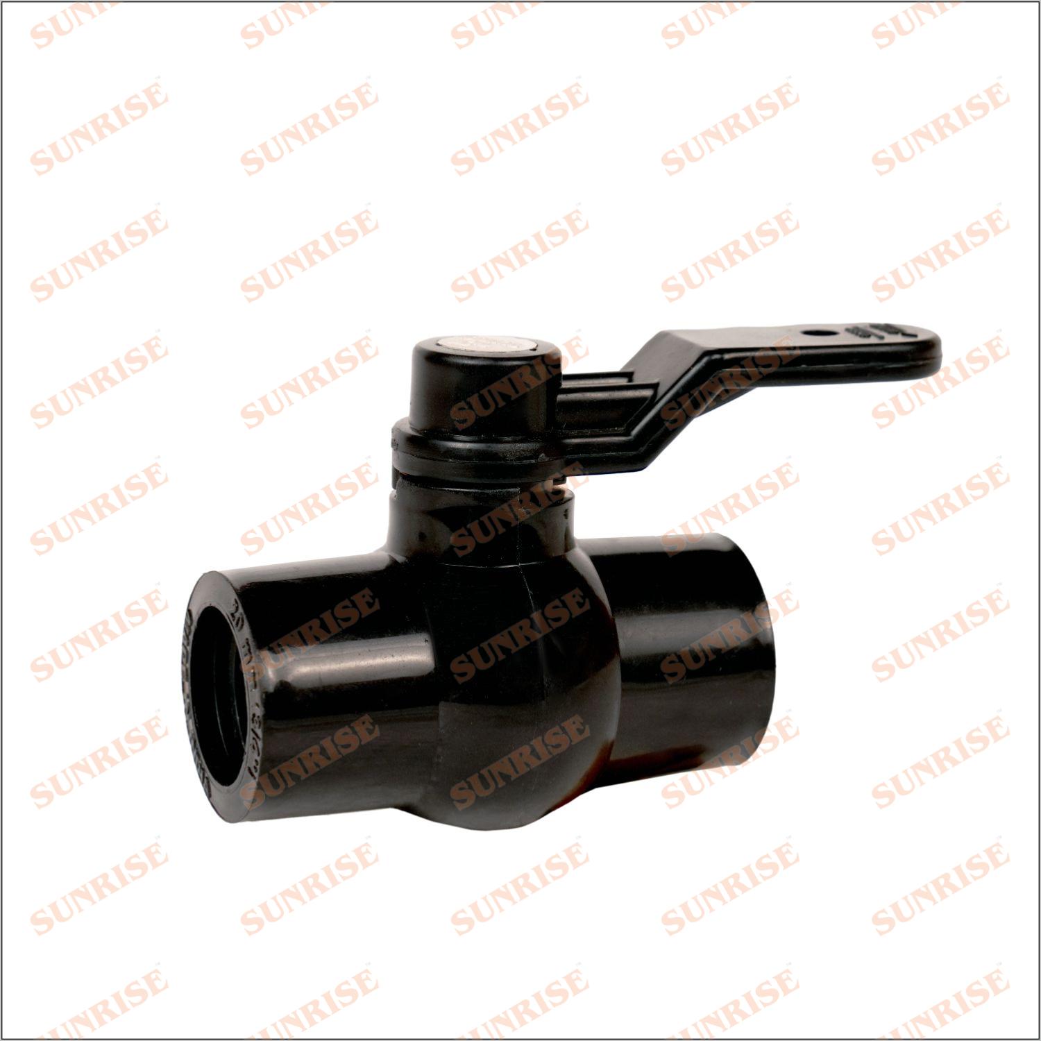 SUNRISE 20 mm Long Handle Polypropylene Ball Valves Plain_1