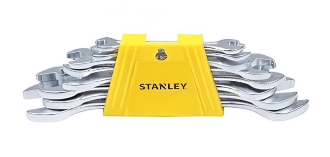 STANLEY 100 mm Double Ended Open Jaw Hand Spanners 70-379E 6 - 22 mm_0
