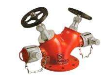 JALAN FHS52 Stainless Steel Double Outlet Fire Hydrant System_0