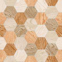 Vicon Punch 400 x 400 mm ALPINE ORANGE WOOD Matt Ceramic Tile_0