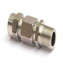 Brass Double Compression Glands Nickel Plated 3/4 inch_0