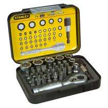 STANLEY 1/4 to 1/2 inch Screwdriver Set 39 Pieces Multibit_0