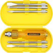 STANLEY 3/16 to 1/4 inch Screwdriver Set 5 Pieces Phillips, Slotted_0