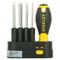 STANLEY 1/8 to 1/4 inch Screwdriver Set 9 Pieces Phillips, Slotted_0