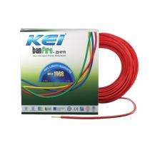 KEI 1 sqmm banFire ZHFR Electric Wire Red 180 m_0