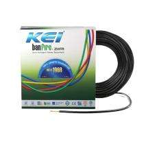KEI 1 sqmm banFire ZHFR Electric Wire Black 180 m_0