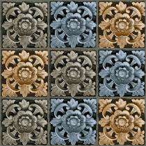 Vicon Punch 300 x 300 mm CUBO FLOWER Matt Ceramic Tile_0