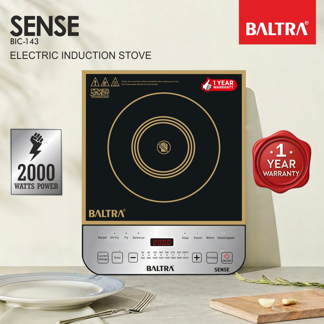 BALTRA Sense BIC-143 2000 W Induction Cooktop_1