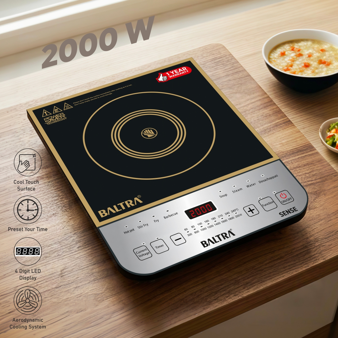 BALTRA Sense BIC-143 2000 W Induction Cooktop_3