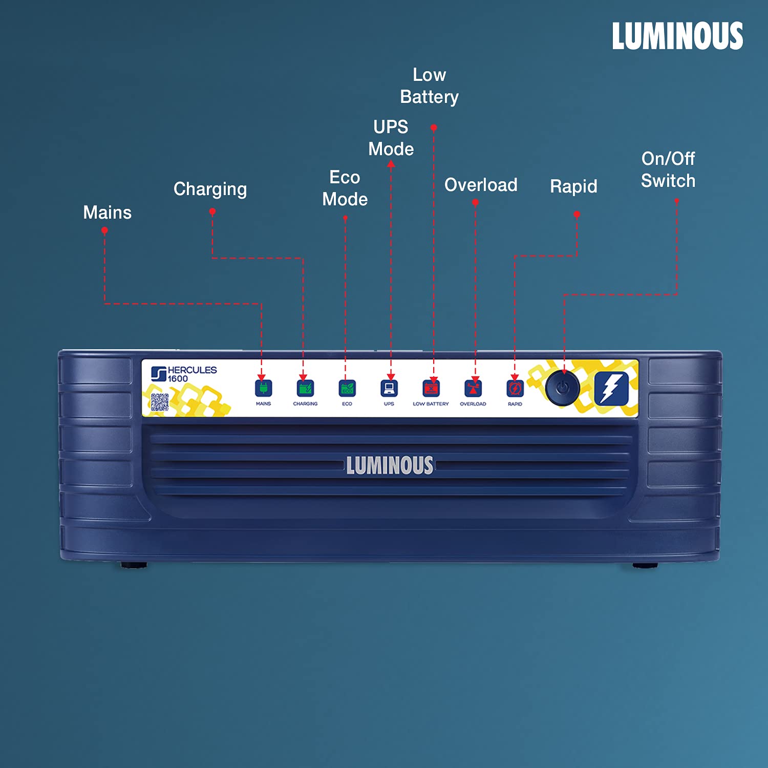 LUMINOUS Hercules Sine 1600 1260 W 1500 VA Modified Sine Wave Inverter_1