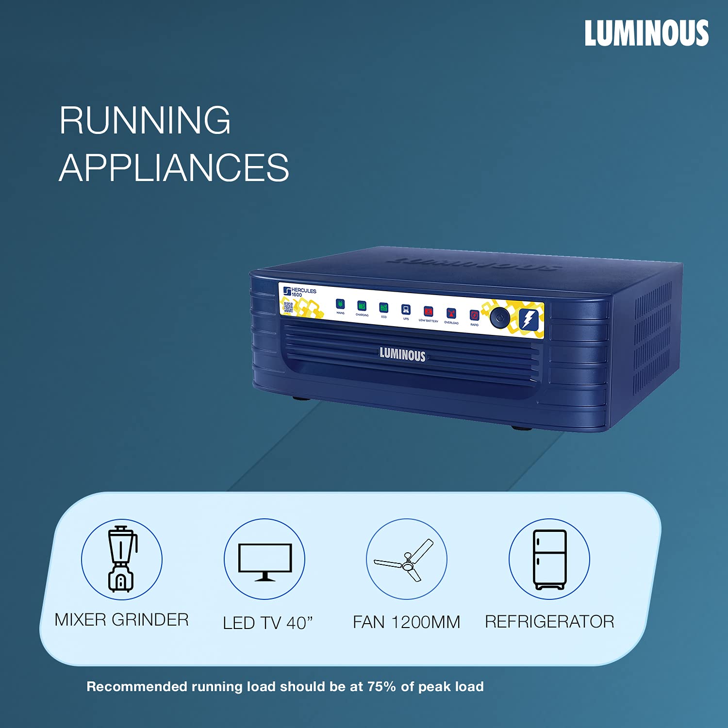LUMINOUS Hercules Sine 1600 1260 W 1500 VA Modified Sine Wave Inverter_2