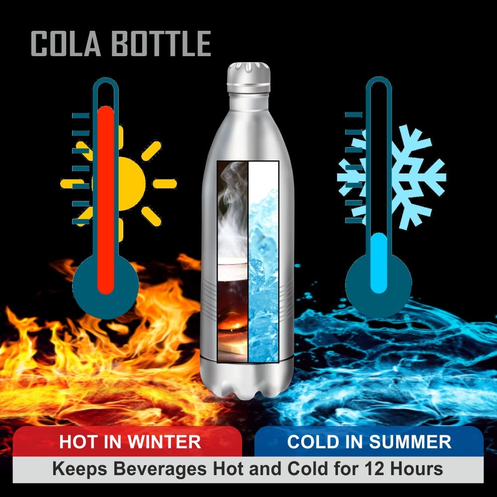 BALTRA 1L BVB-104 Stainless Steel Steel Flask Bottle_1