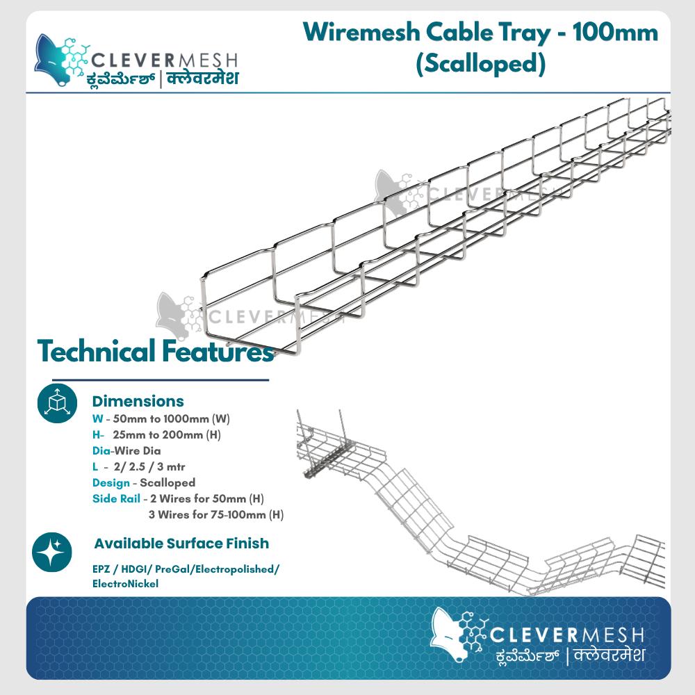 Clevermesh Stainless Steel Wire Mesh Cable Tray_2