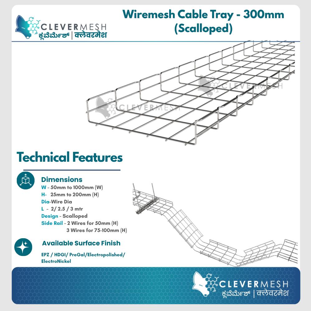 Clevermesh Stainless Steel Wire Mesh Cable Tray_2